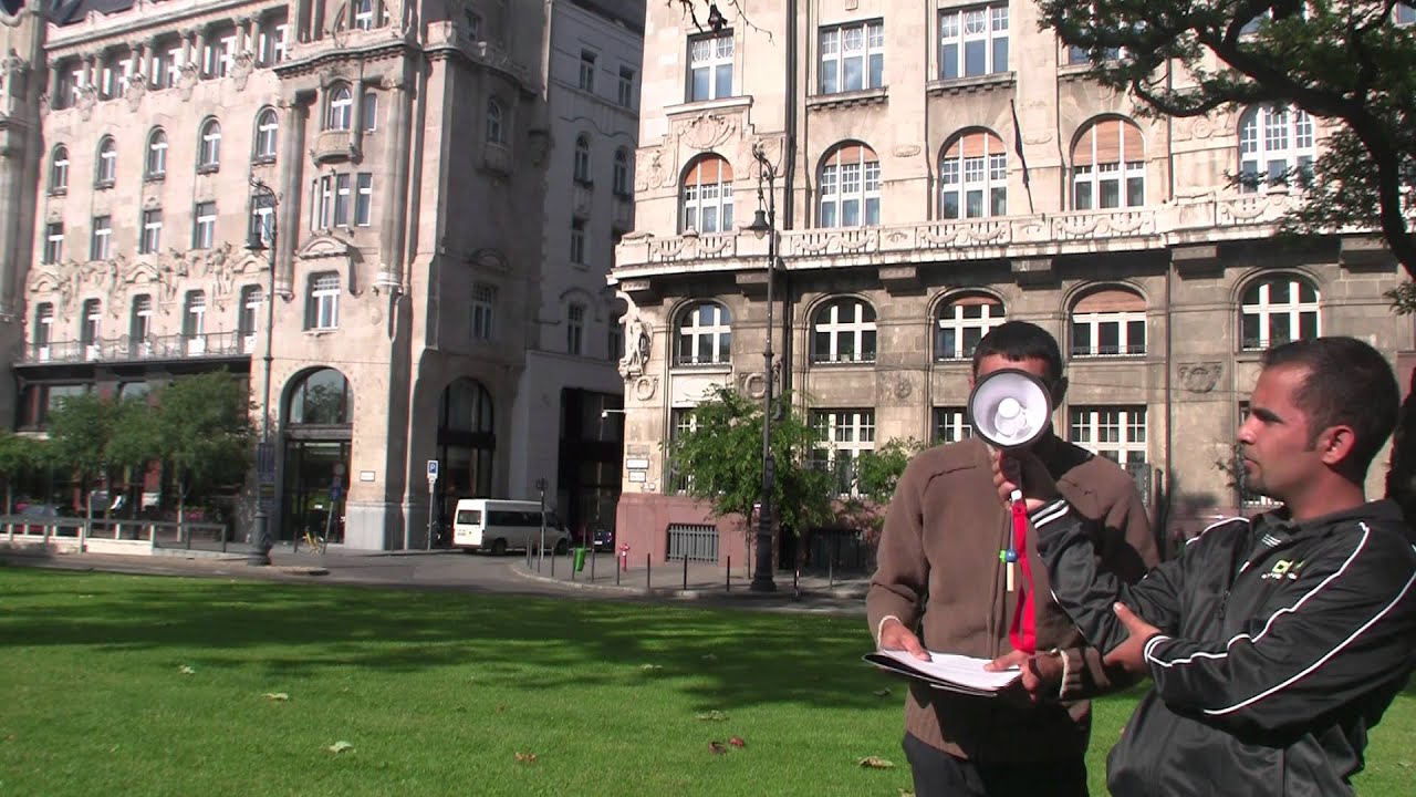'I am a Refugee, NOT a Criminal!' &mdash; Protest for Migrant Rights, Budapest Hungary / June 2 2013