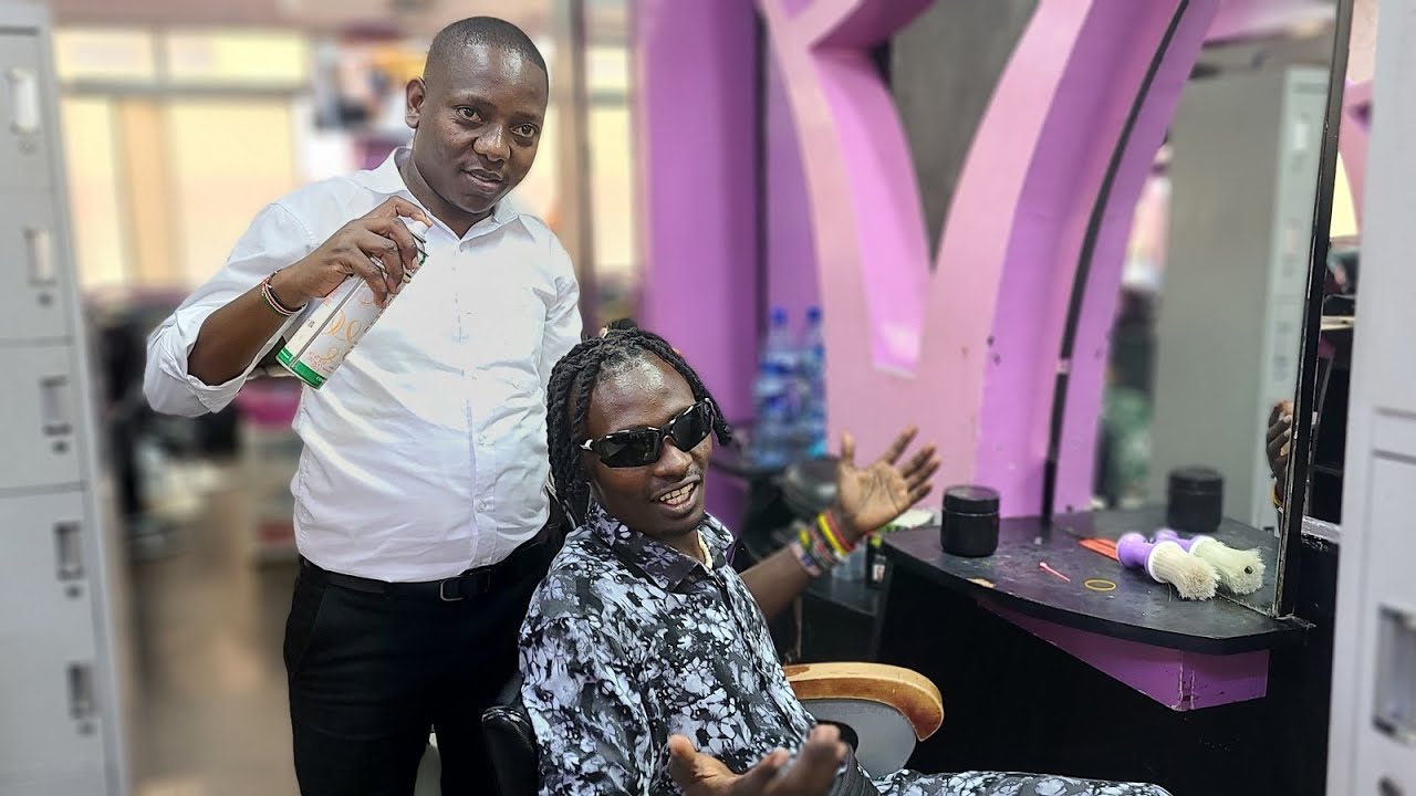 Hair do  for @iammarwa  BEFORE leaving  AFRICA