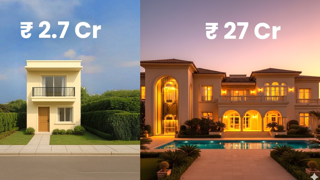 ₹2.7 Crore vs ₹27 Crore House in Pune, India