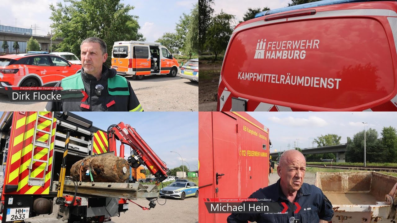 💣[KMFE] Bombe in Steinwerder entschärft
