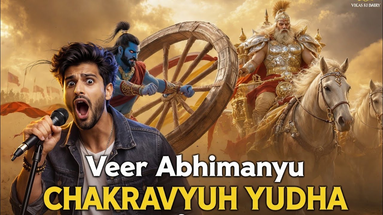 अभिमन्यु: वीरता की आख़िरी लड़ाई | (lyrics song) #mahabharat #abhimanyu 