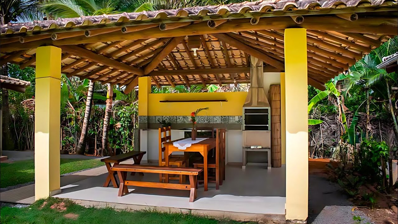 44 QUIOSQUES PARA CHURRASCO &ndash; Modelos Aconchegantes e Econ&ocirc;micos