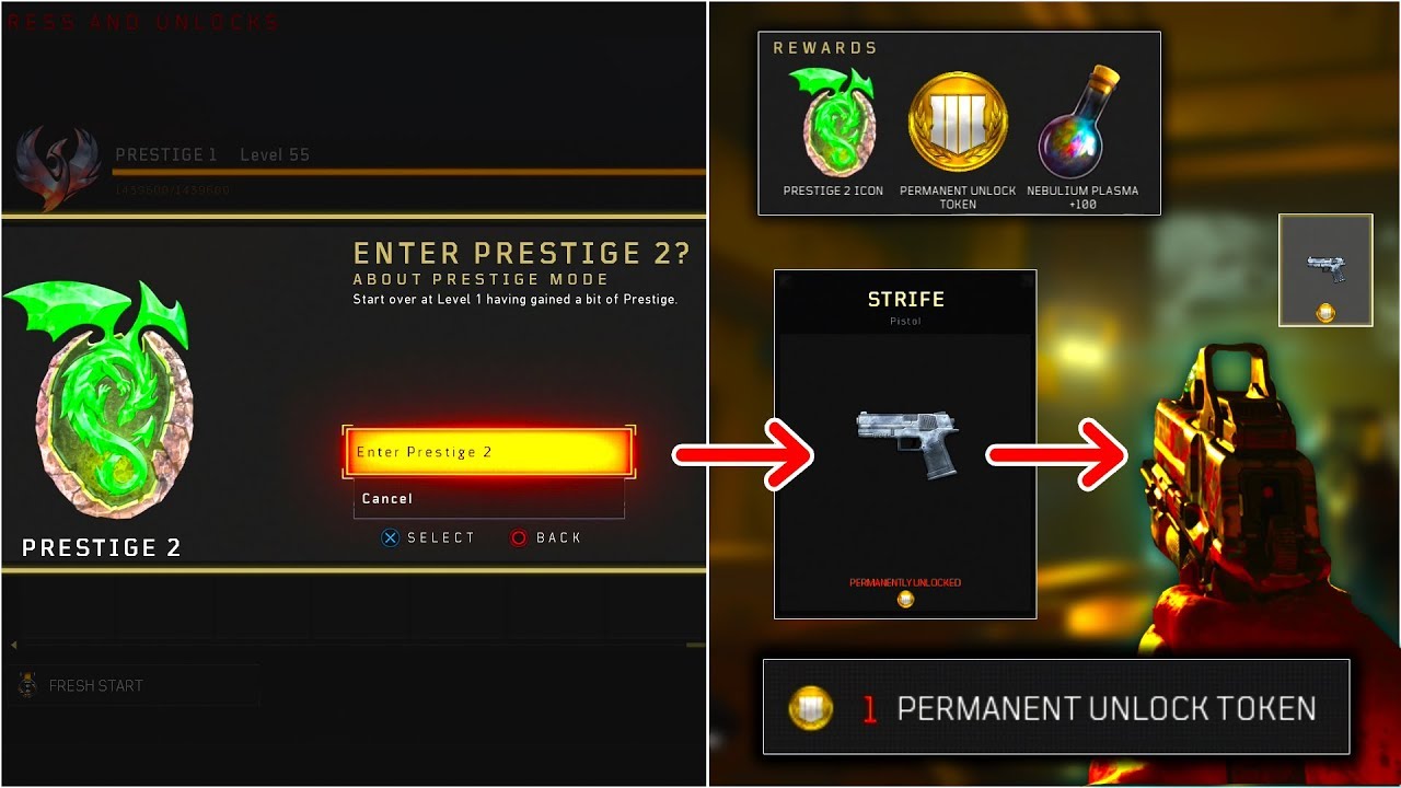 BO4 ZOMBIES: 'HOW TO PRESTIGE & USE PERMANENT UNLOCK TOKEN TUTORIAL!' | COD BLACK OPS 4 ZOMBIES