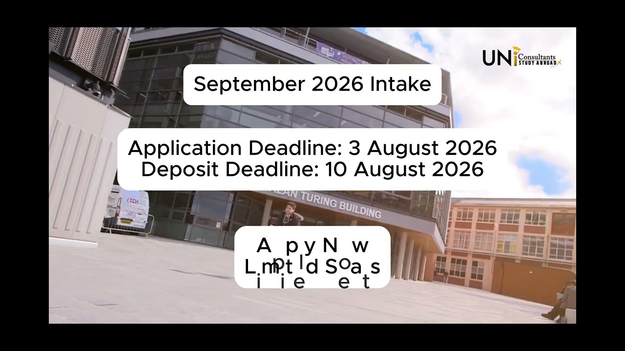 🚨 **University of Wolverhampton | September 2026 Intake** 🇬🇧