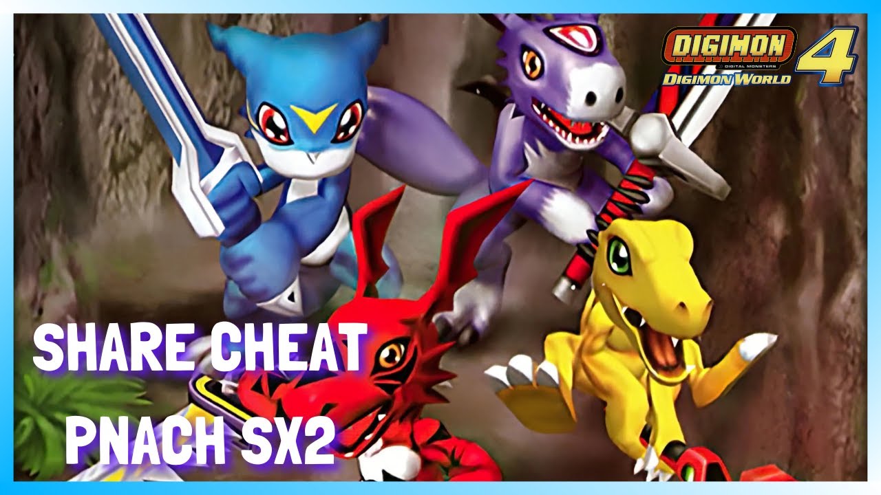 Share Cheat Pnach Digimon World 4 PCSX2/AetherSX2 (B871C1D0.pnach)