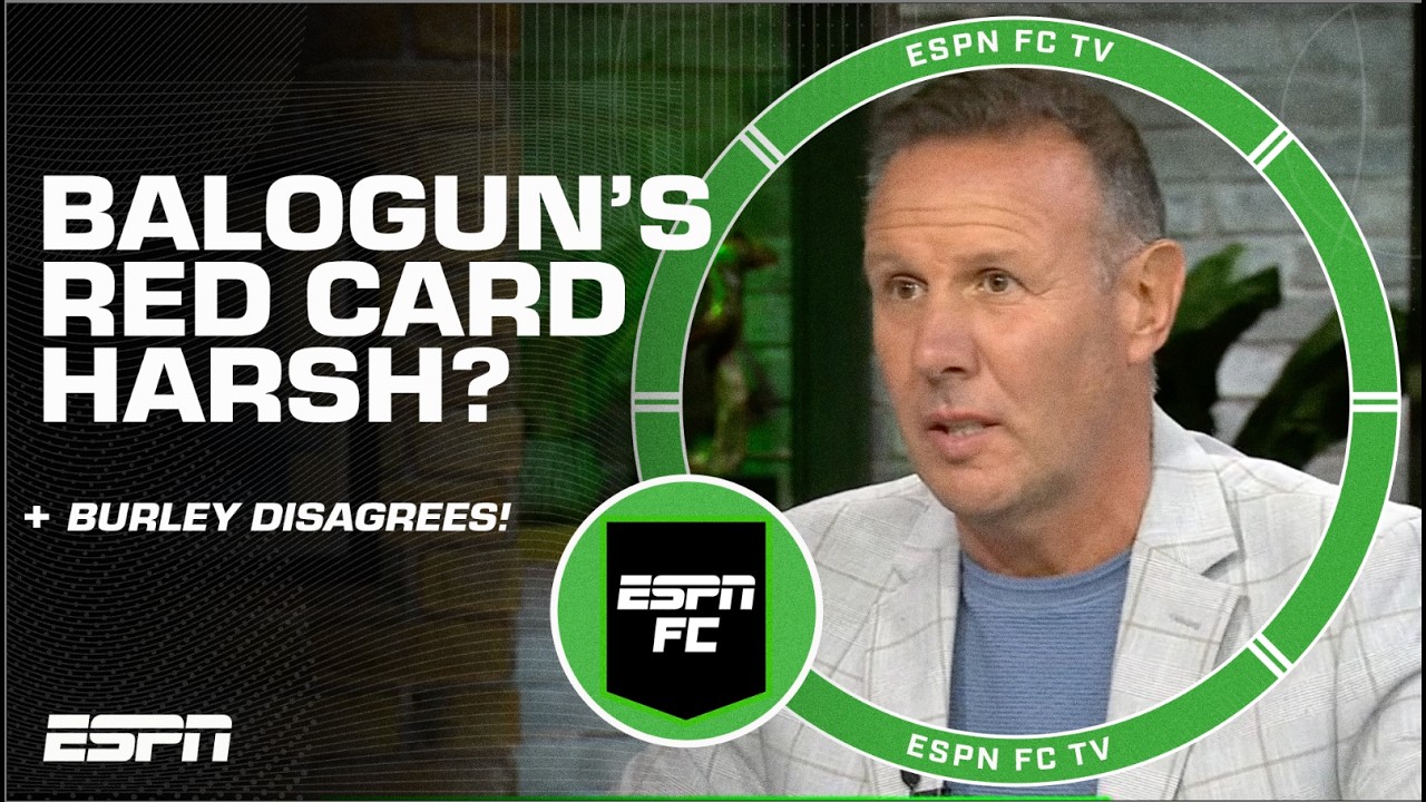 Craig Burley IS ADAMANTLY AGAINST Folarin Balogun&rsquo;s red card!