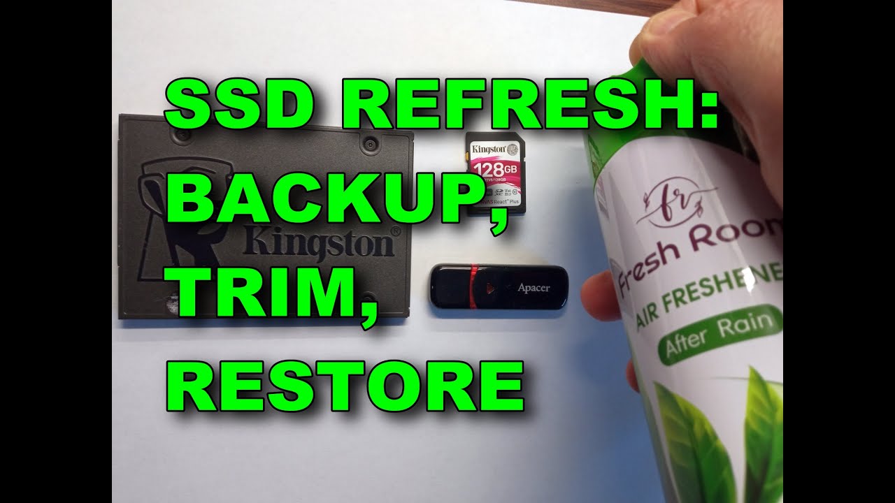 SSD Refresh: Backup -TRIM - Restore #rozikhdd