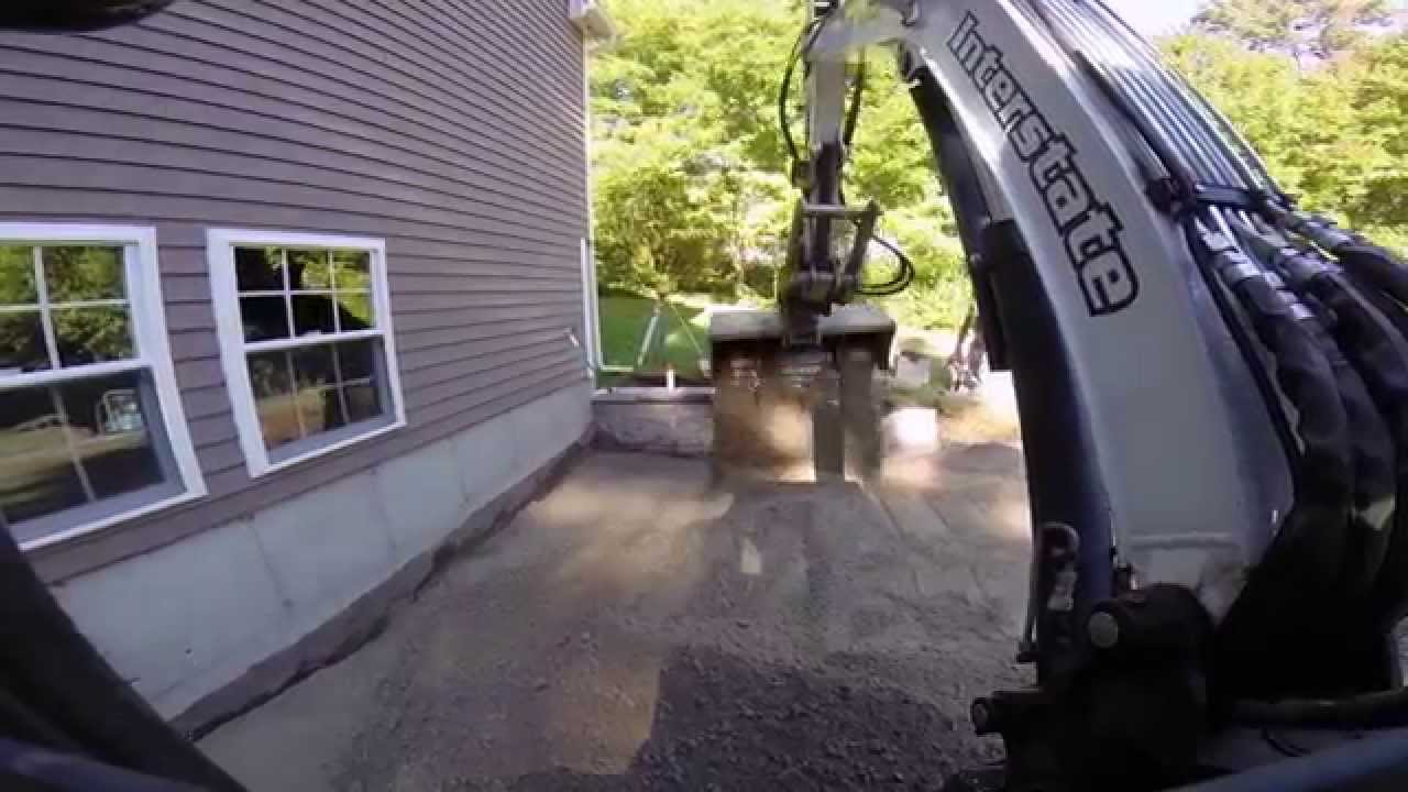 Bobcat E50 Grading Patio