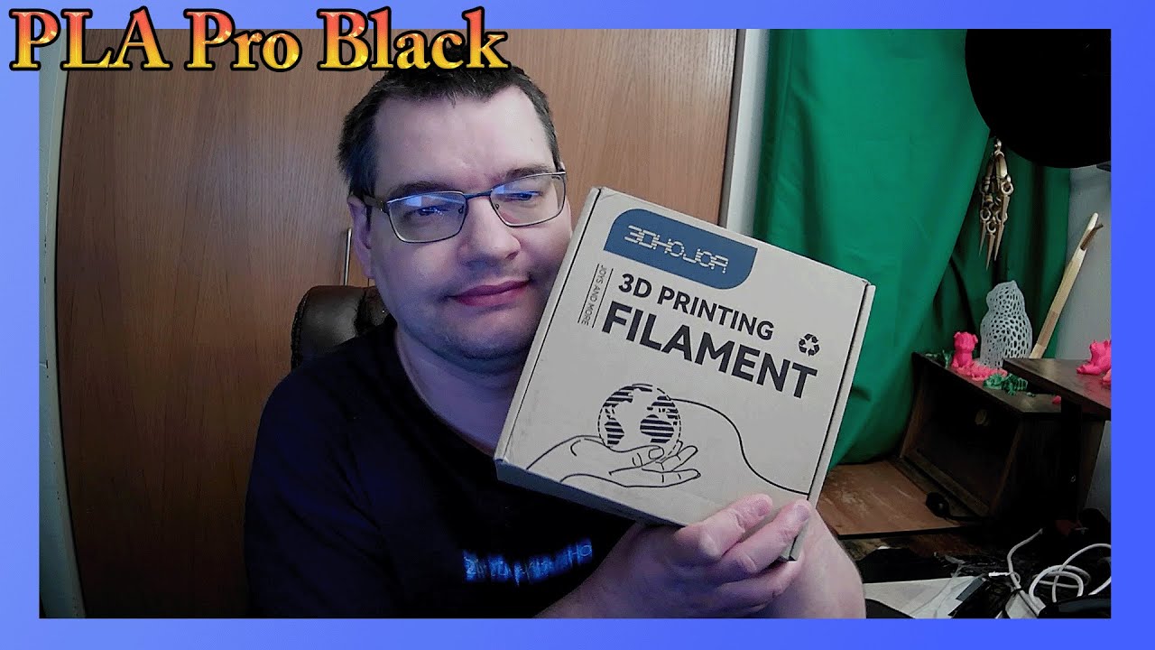 Unboxing 3DHoJor PLA Pro Black 1KG Filament
