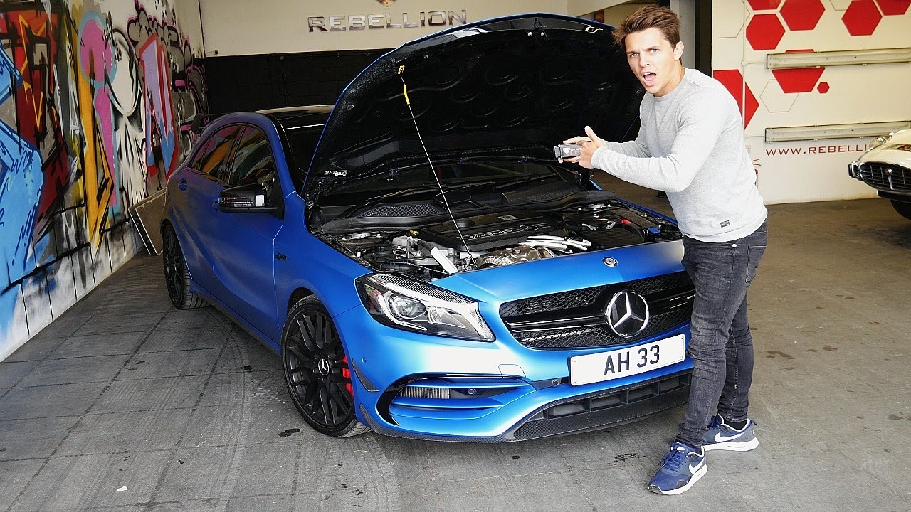 ТЮНИНГ МОЕГО MERCEDES A45 AMG!!