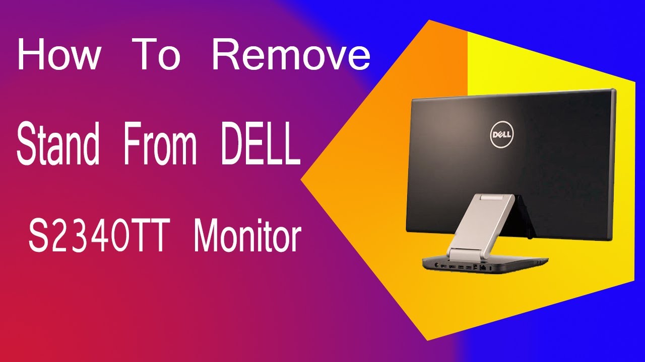 How to remove stand from Dell S2340T Monitor. DELL 23 inch multi-touch monitor stand detaching#dell