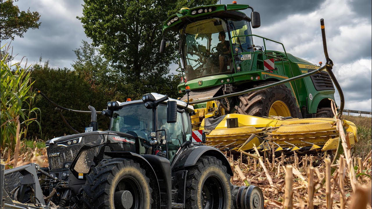 Maisernte 2025 🌽 John Deere 9500i im Einsatz | BGA Unsleben | Fendt,John Deere,Case,Steyr im Einsatz