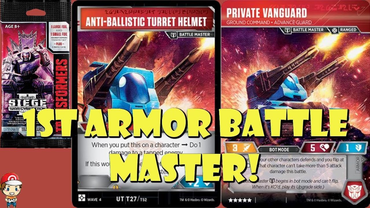 1st Ever Armor Battle Master! Private Vanguard! (Wave 4 Transformers TCG)