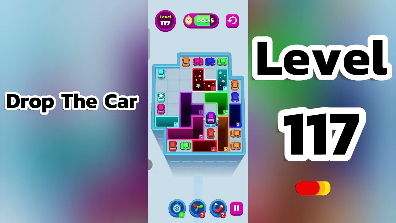 🚗 Drop The Car Level 117 Walkthrough | Car Puzzle Game Solution | Go Answer