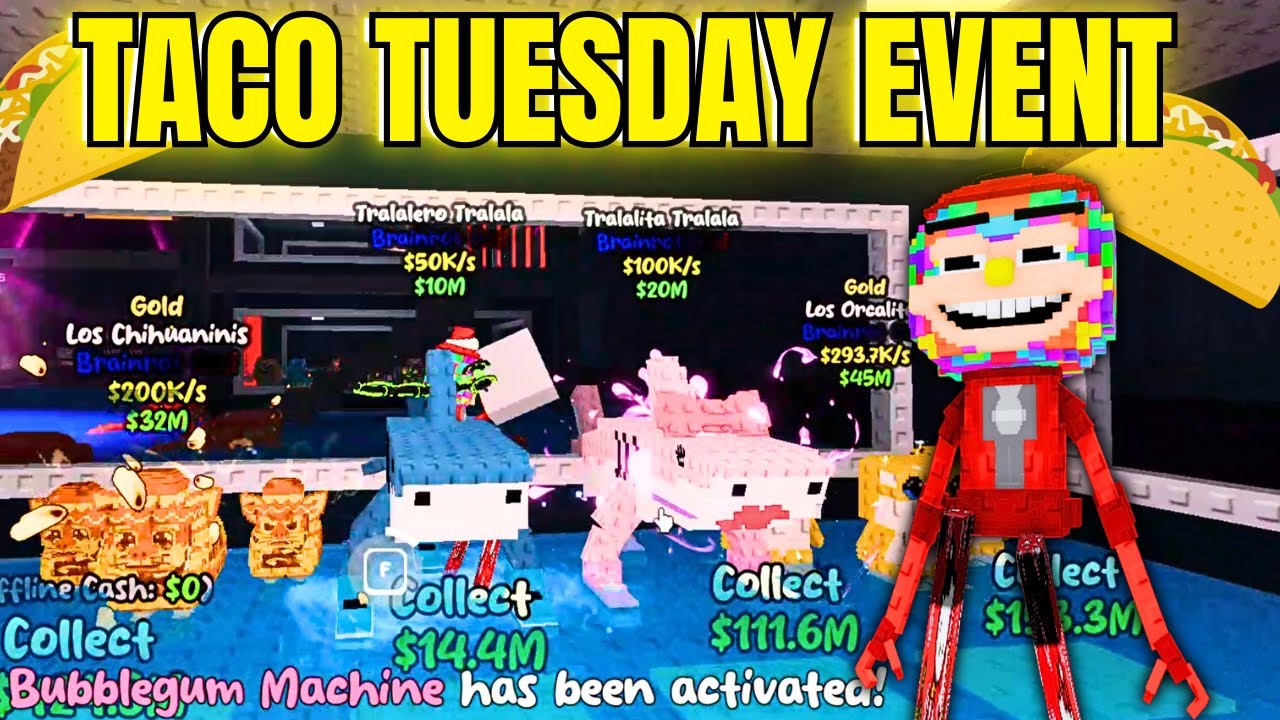 NEW Taco Tuesday UPDATE! 💥 Lucky Blocks & INSANE Brainrots Stolen