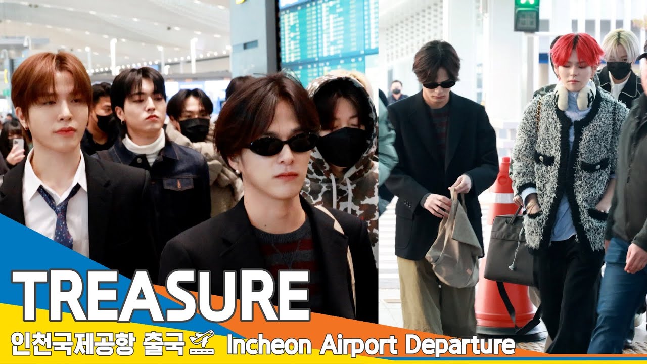 [4K] 트레저, 잘생김·멋짐 다 가진 보석~✈️인천공항 출국 24.2.8 #TREASURE #Newsen