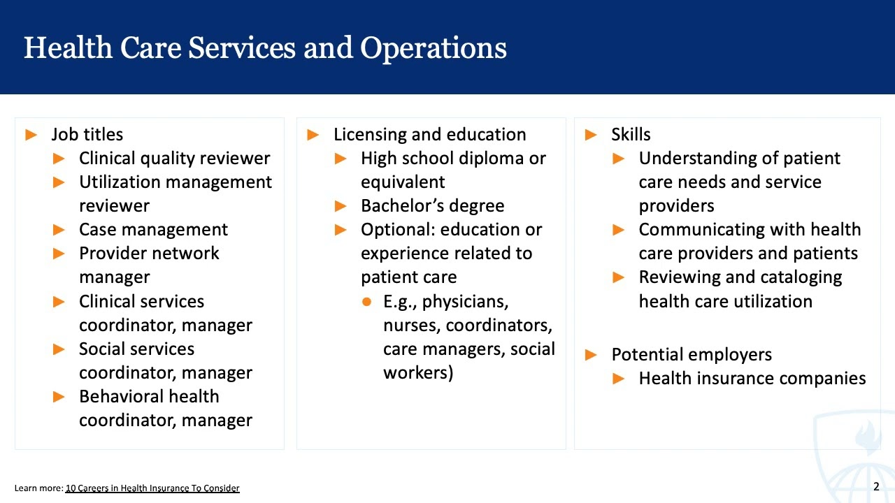 Employment Pathways 6: Payers