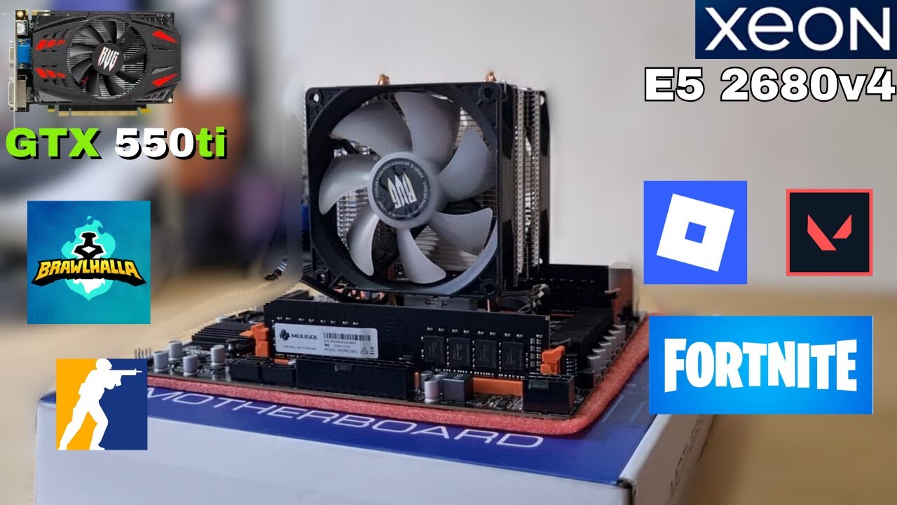 TESTANDO ALGUNS JOGOS NO MEU NOVO PC XEON(E5 2680 V4 + GTX550TI)