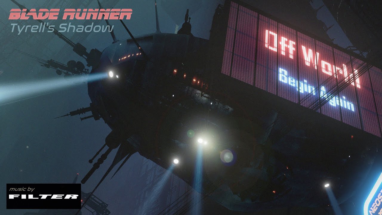 Blade Runner | TYRELL'S SHADOW |  music/visual AMBIENCE for work study & relaxation - 8 Hours