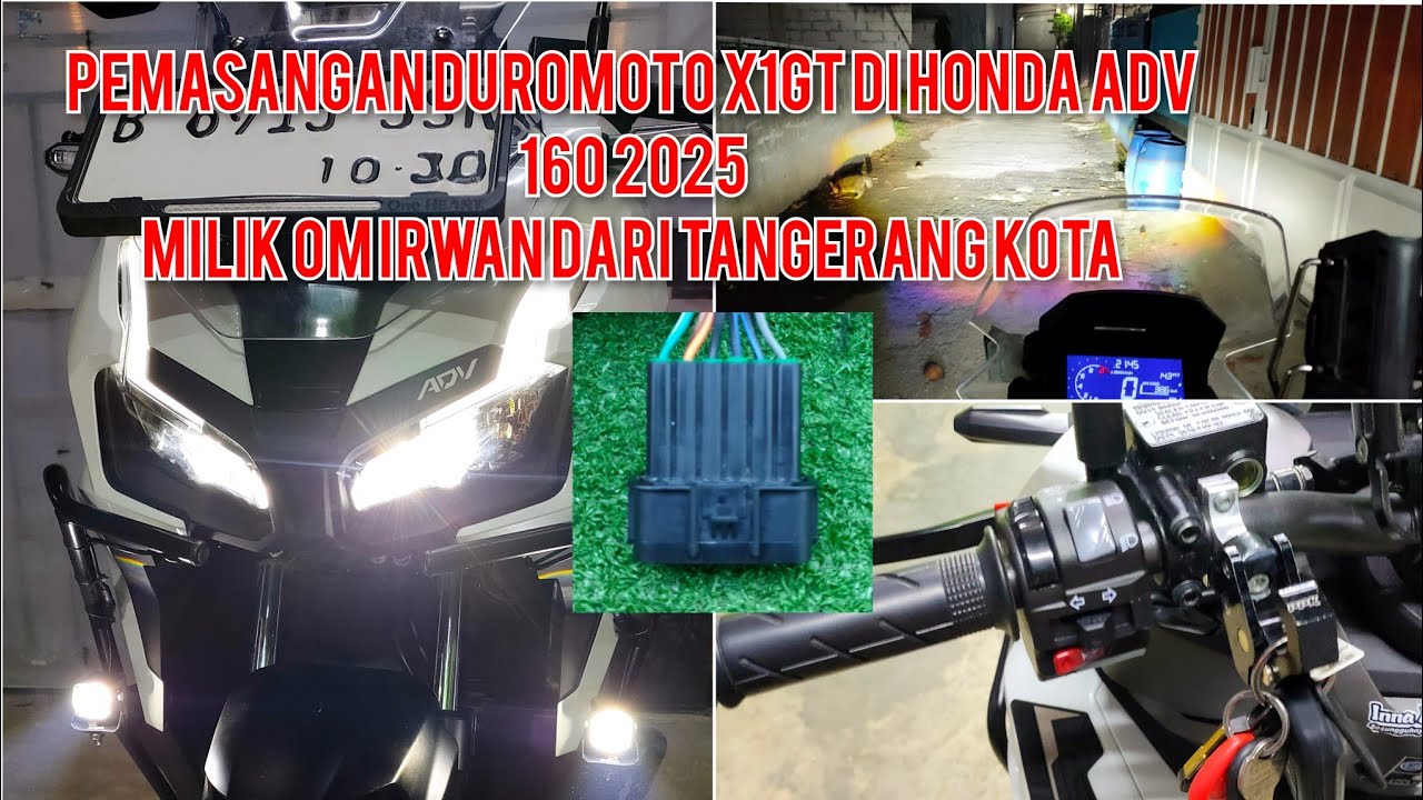PEMASANGAN DUROMOTO X1GT DI HONDA ADV 160 2025 MILIK OM IRWAN DARI TANGERANG KOTA