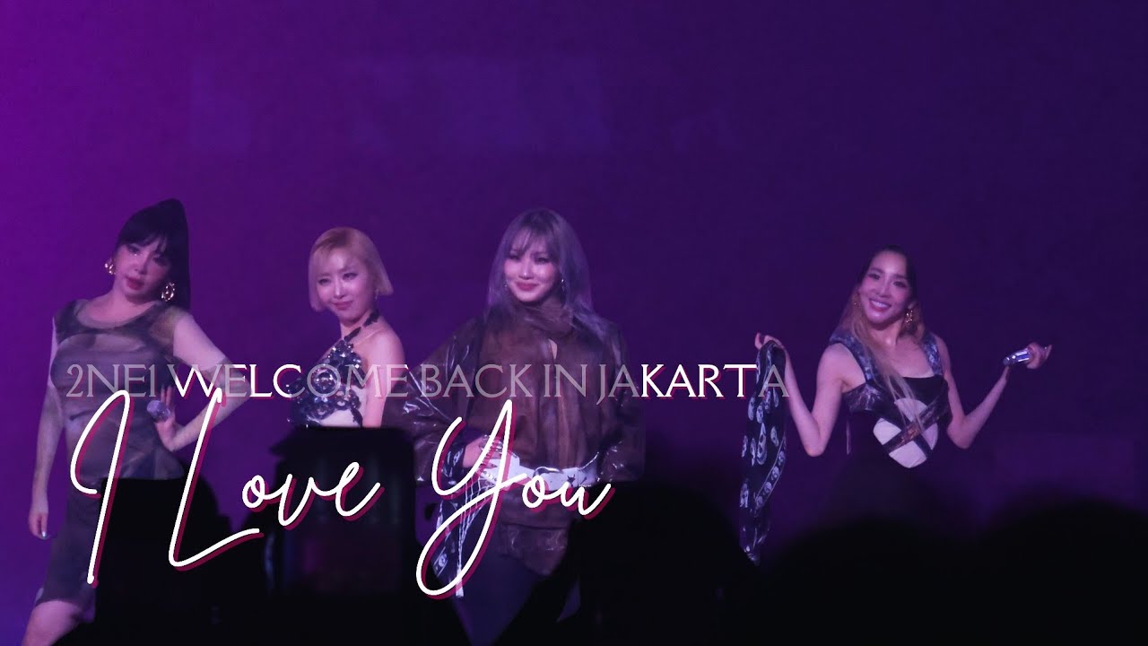 [4K] 2NE1 - I LOVE YOU @ WELCOME BACK TOUR LIVE CONCERT IN JAKARTA (DAY 1 FANCAM)