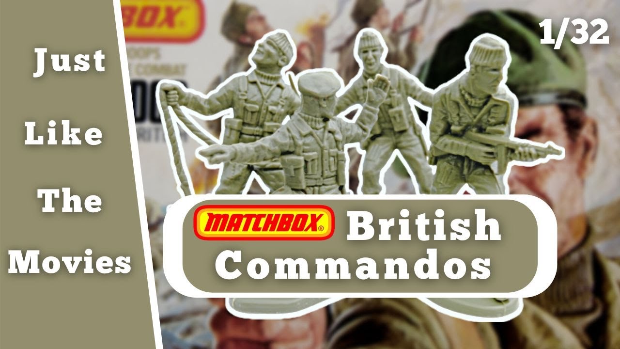 Пластиковые солдатики Matchbox 1/32, винтажные, британские коммандос