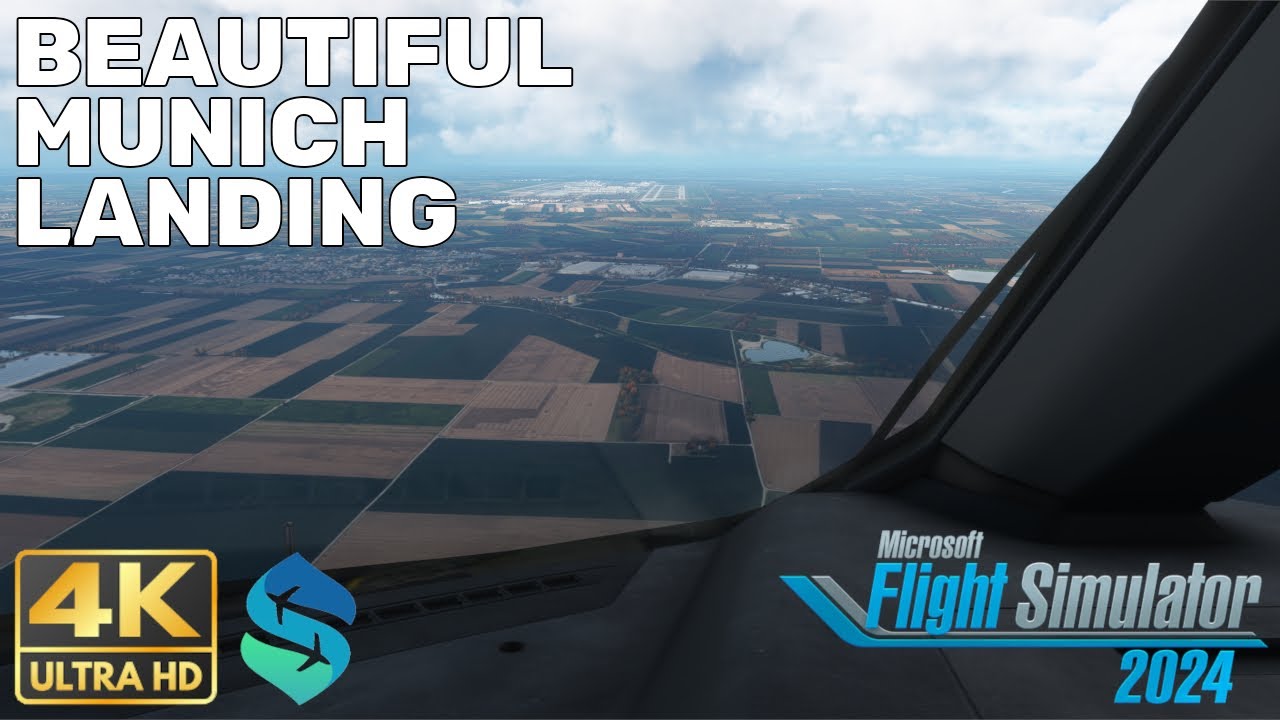 MSFS2024 | ULTRA SETTINGS | FULL A350 MUNICH ARRIVAL