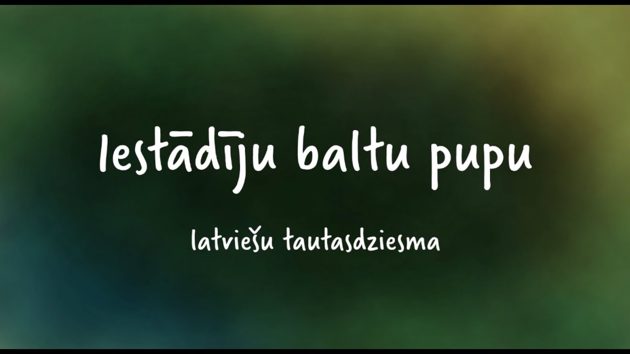 Iestādīju baltu pupu