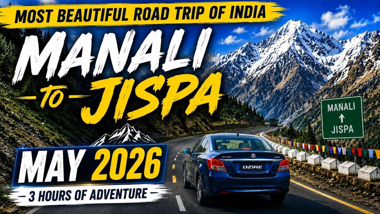 Most Beautiful Road Trip of India | Manali to Jispa | Atal Tunnel, Koksar, Sissu, Tandi and Keylong