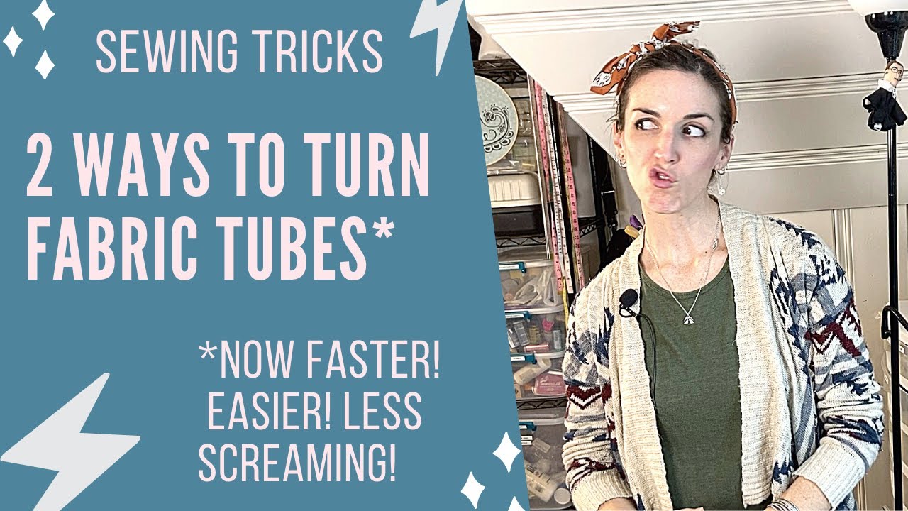 2 Tricks for Turning Skinny Fabric Tubes for Sewists