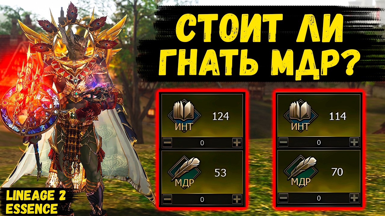 МУДРОСТЬ ИЛИ ИНТЕЛЛЕКТ? Стоит ли ДЕЛАТЬ 70 МДР в Lineage 2 Essence.