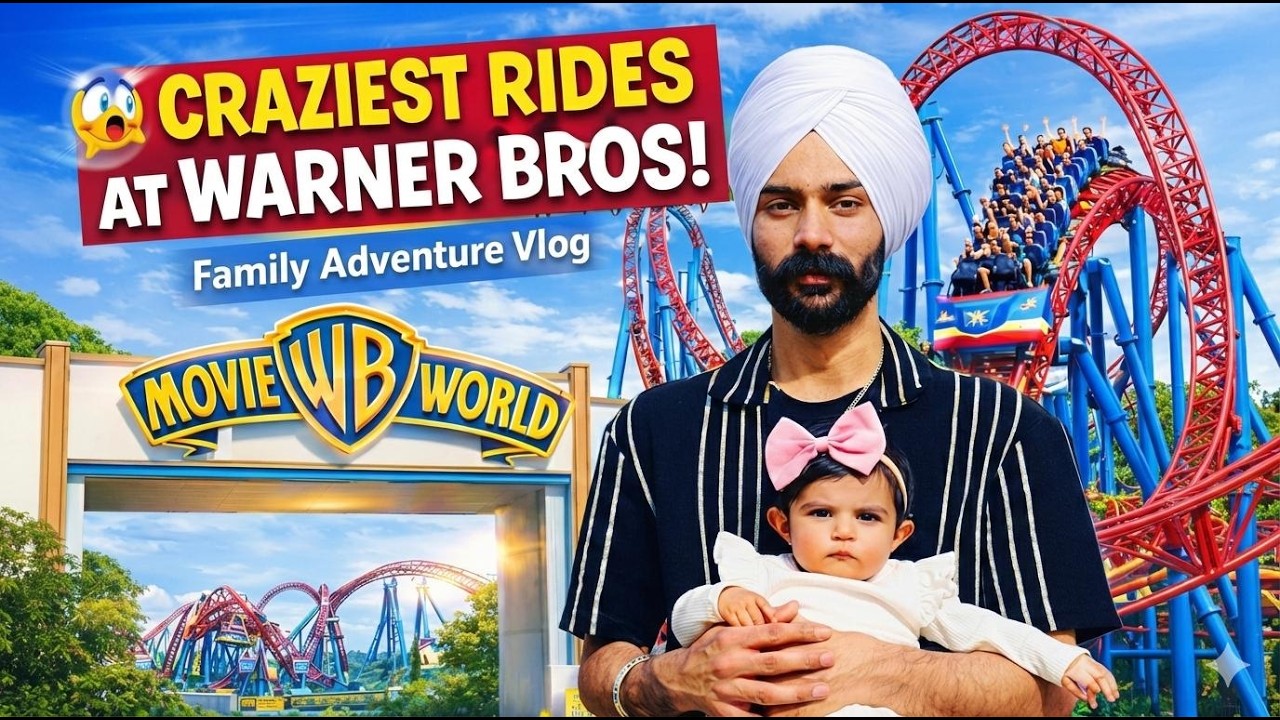 CRAZIEST RIDES AT WARNER BROS MOVIE WORLD! 😱 | Gold Coast Family Vlog