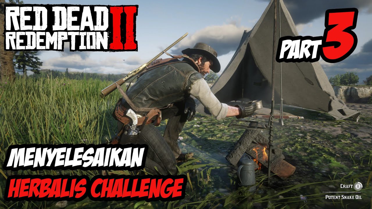 RDR 2 | RDR TIPS | MENYELESAIKAN HERBALIS CHALLENGE PART 3