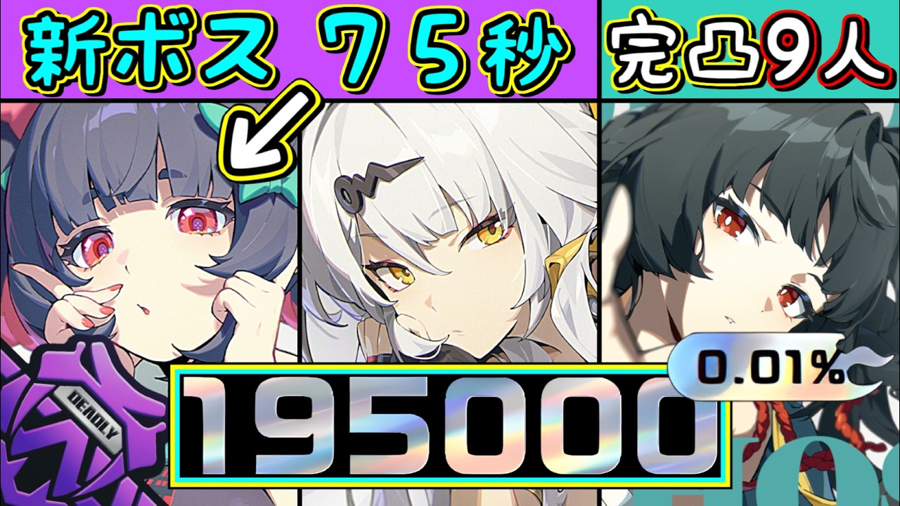 【ゼンゼロ】3/27～危局強襲戦🐺フルスコア195000pt🐙💜新ボス登場で南宮羽が大活躍👼完凸9人編成 ALL M6W5🦊【血狩りの掃除屋】【妄想エンジェル】