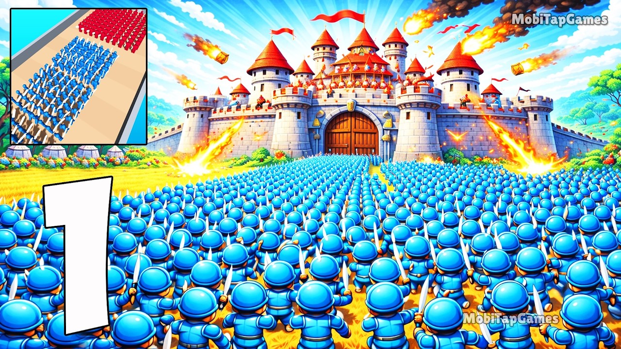 Castle Raid - Gameplay Walkthrough - Army Path Strategy & Castle Battle (iOS, Android)