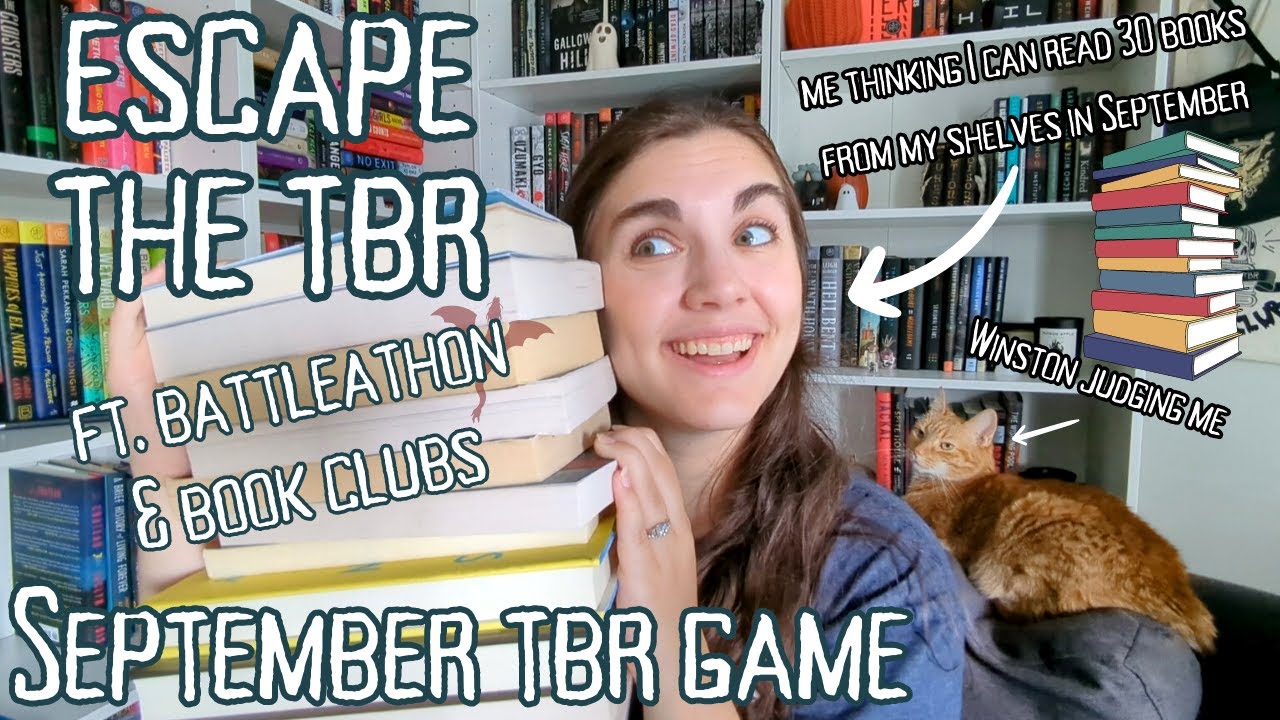 Escape the TBR: September TBR Game ft. BATTLEATHON & book clubs! | TBR challenge 30 books in 30 days