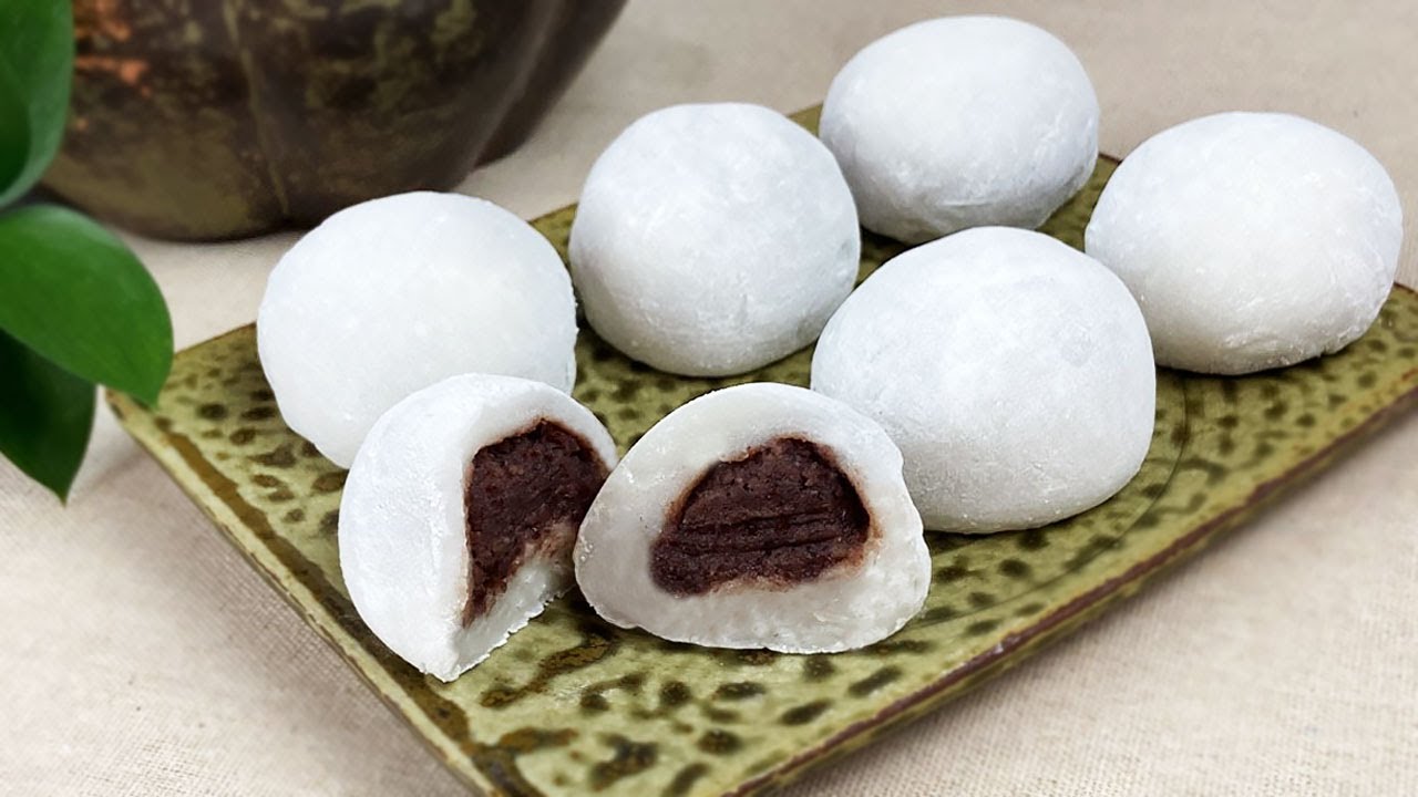 How to make Mochi with Red Bean Paste | Steaming Method