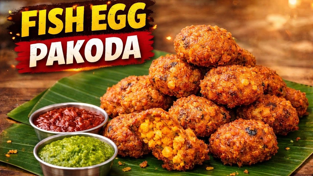 Quick Fish Egg Pakoda 🤤 | Secret Crispy Recipe |Quick & Easy Snack | Crispy 5 Min Recipe 😋