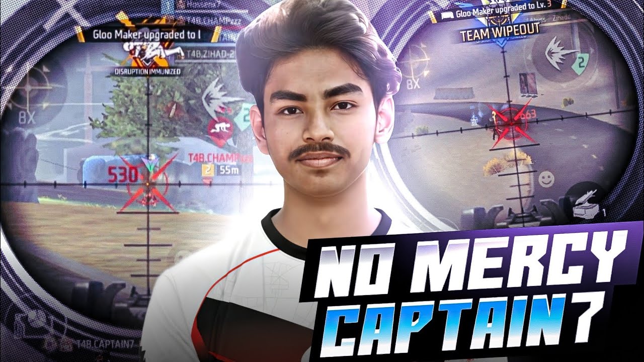 NO MERCY VERSION UNLOCKED BY CAPTAIN | FREE FIRE TOURNAMENT HIGHLIGHT | T4B OFFICIAL | IQOO Z9 TURBO