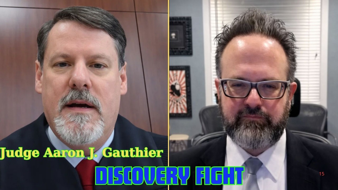 Judge Aaron J. Gauthier Breaks Down Discovery Dispute in Court