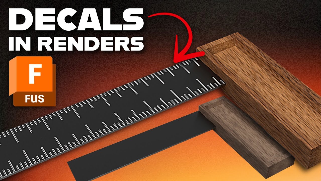 Fusion Rendering Tip: Add Ruler Markings and Labels with Decals