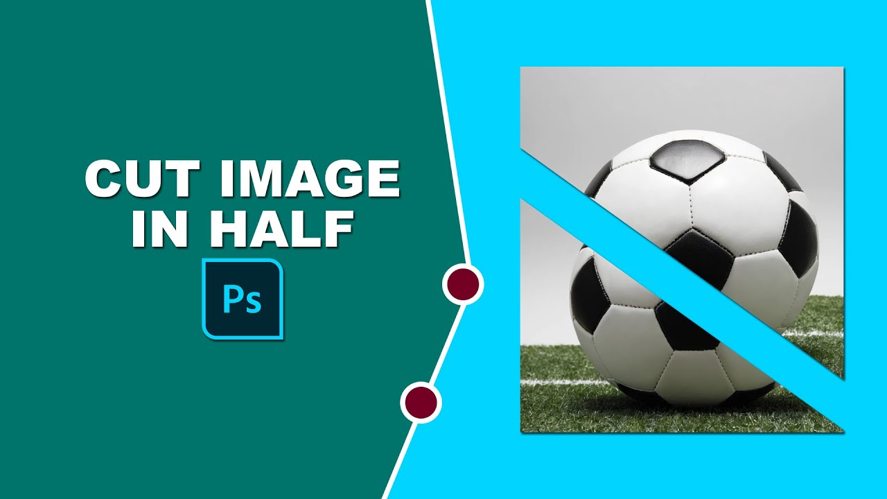 how to cut image in half in photoshop