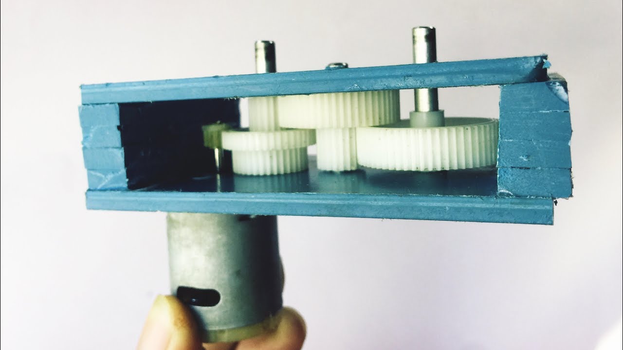 How To Make a Powerful Gearbox | DC Gear Motor Generator