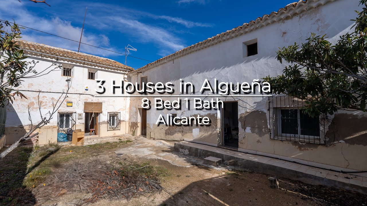 3 Houses in Algueña - Alicante - 99,950€