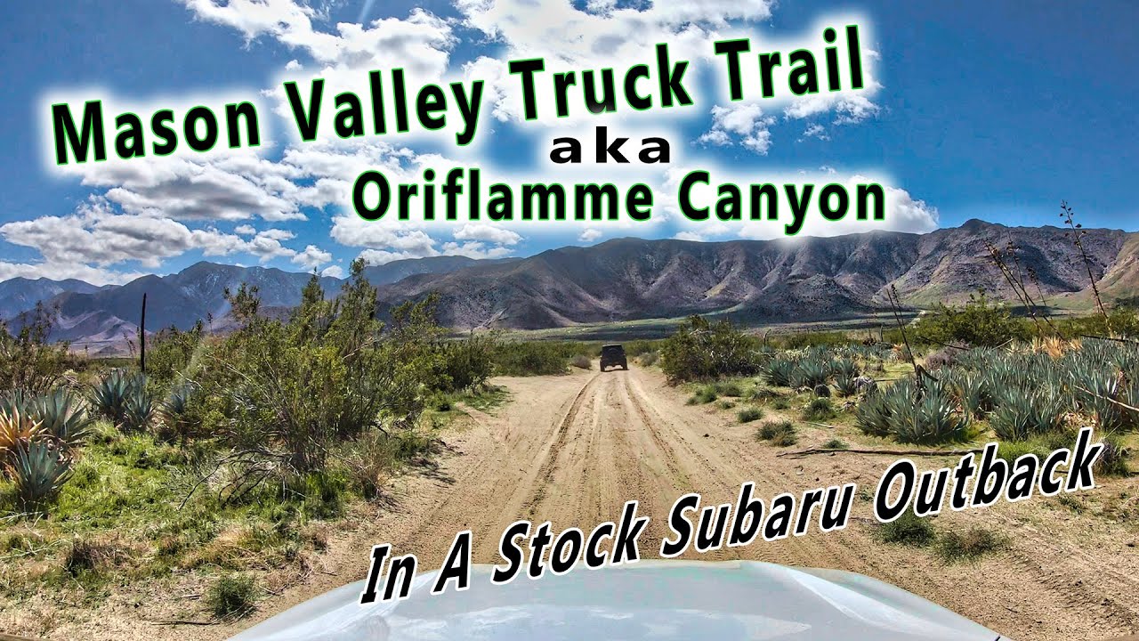 Oriflamme Canyon / Mason Valley Truck Trail In A Stock Subaru Outback