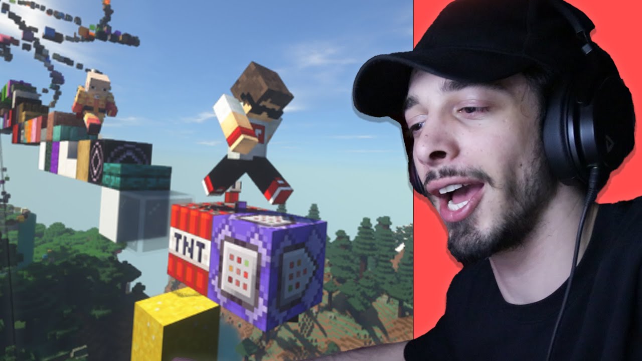 სიარულისას RANDOM ბლოკები ჩნდება! | Minecraft BUT...