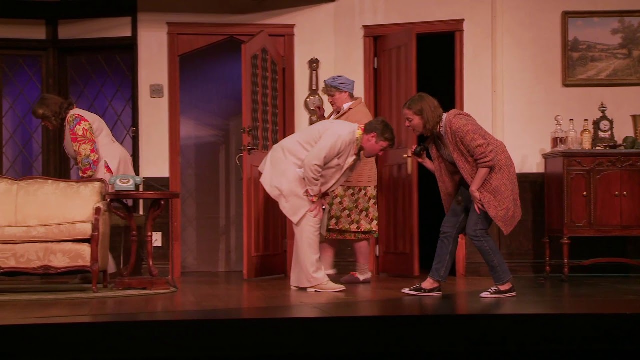 A scene from Noises Off at Theatre Calgary
