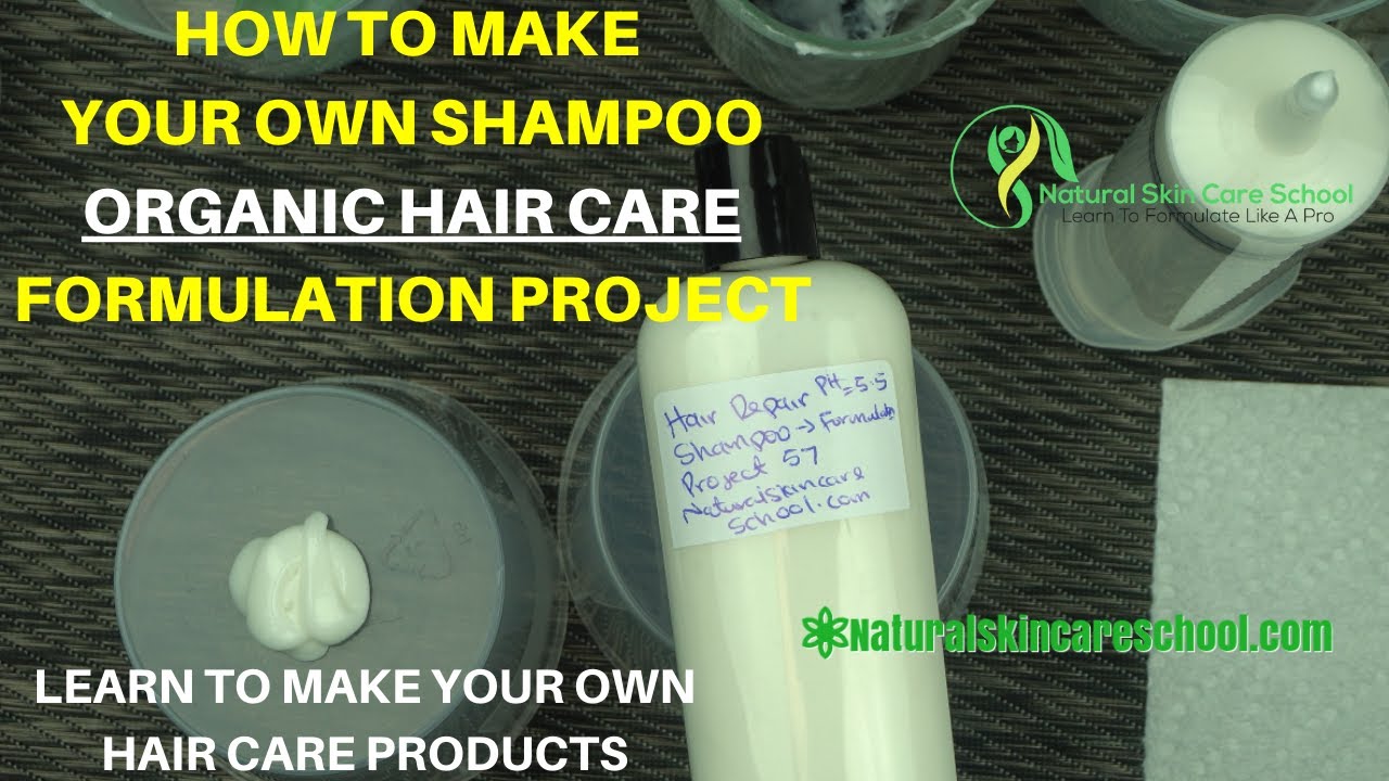 How To Make Organic Hair Shampoo From Scratch [Formulating pH Balanced Hair Repair Shampoo]