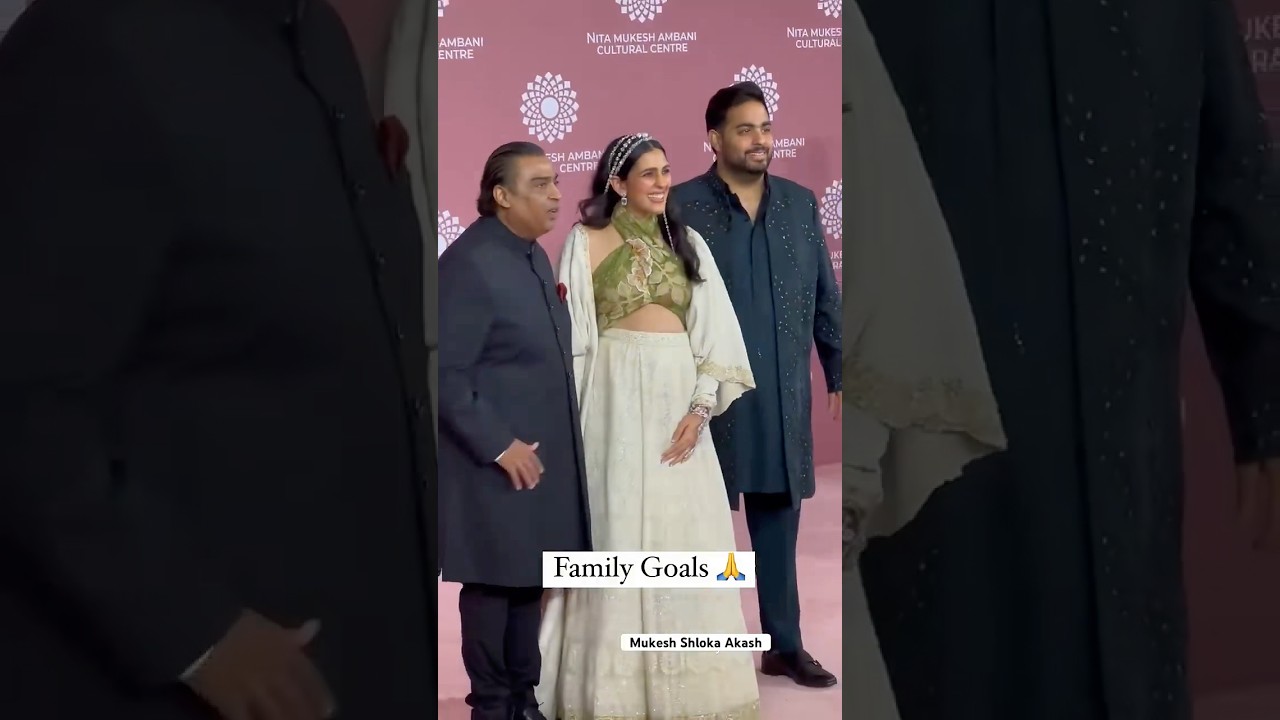 Akash & Shloka Ambani &ndash; Couple Goals at the Wedding | Elegance, Love & Ambani Charm