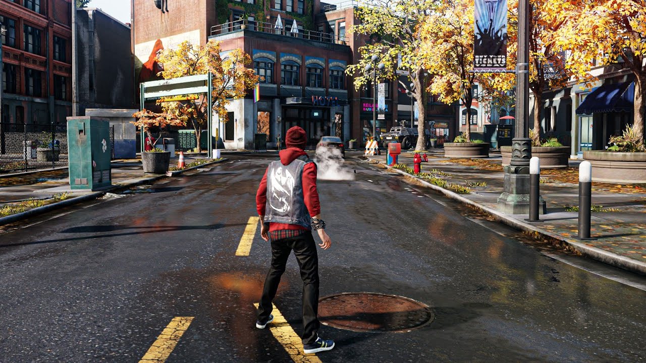 Infamous Second Son 4K 60FPS No HDR Free Roam Gameplay | PS5 